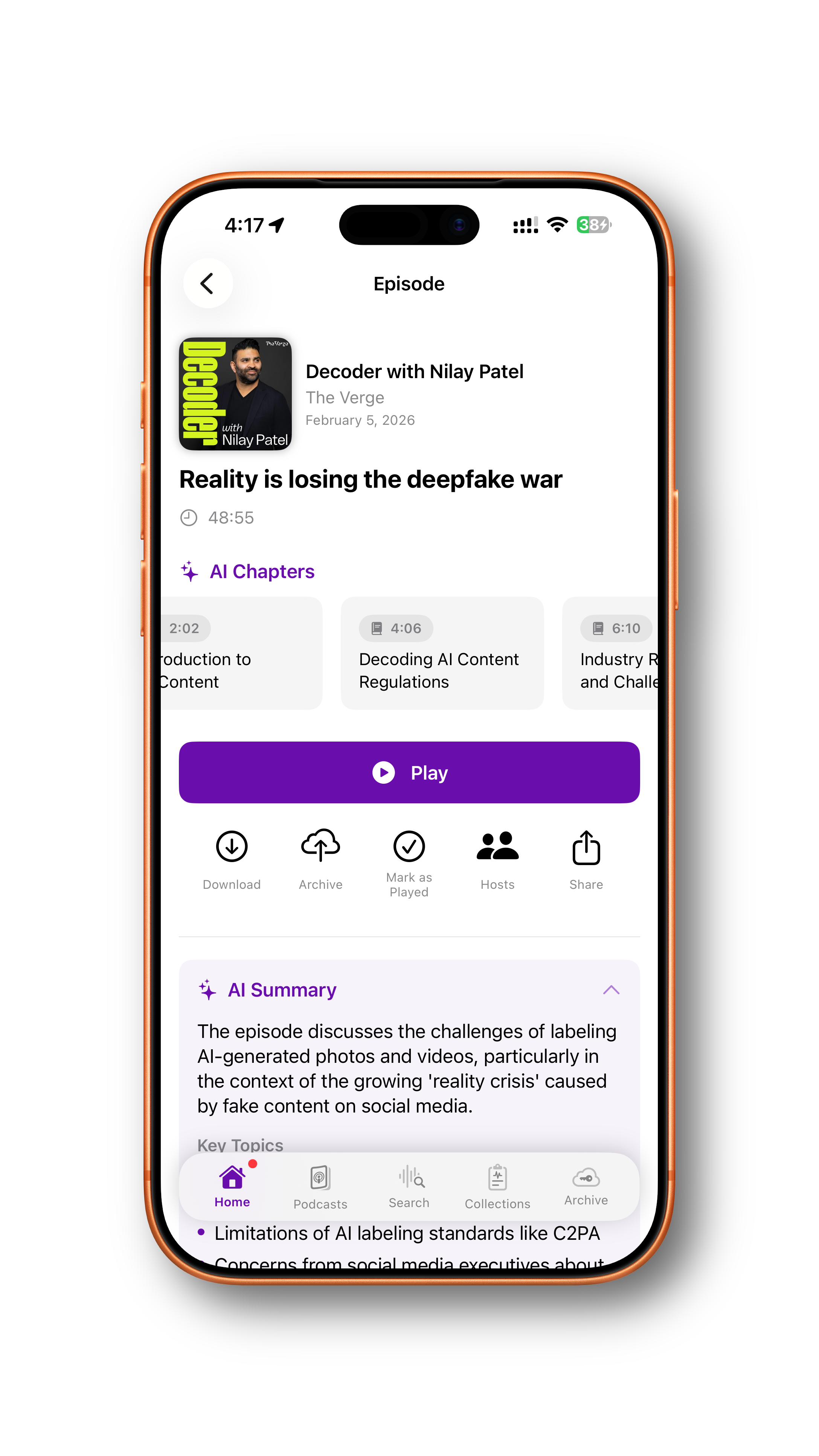 CastKeeper AI Chapters