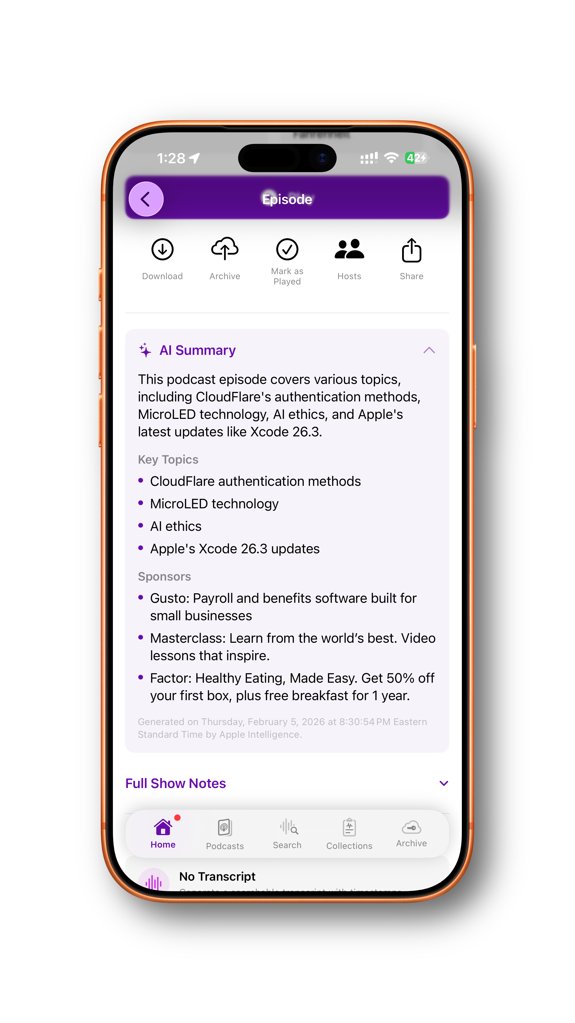 CastKeeper AI Summary