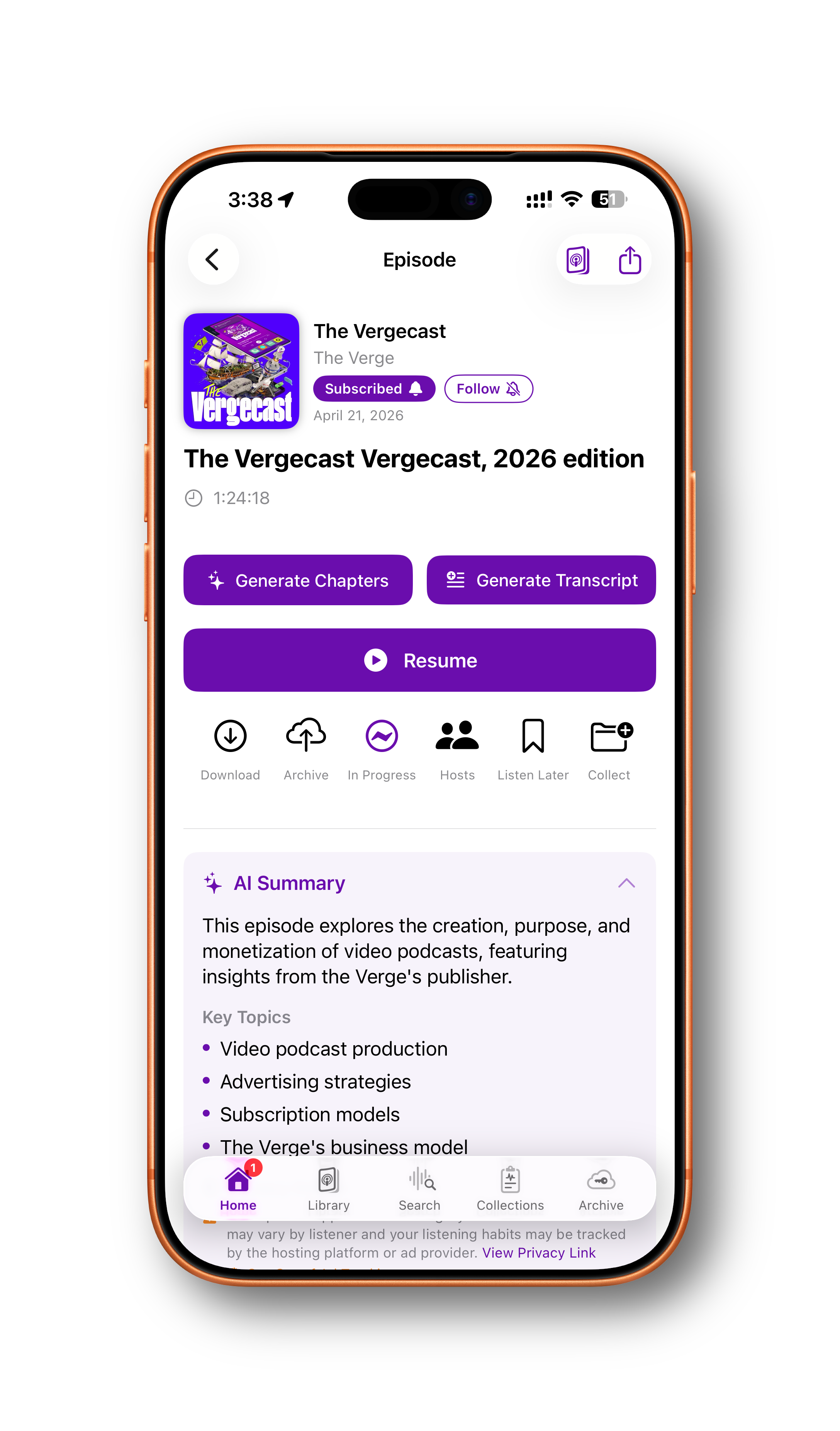 Episode View